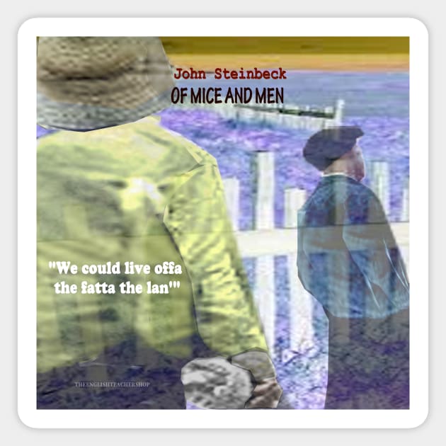 Of Mice and Men Text Sticker by KayeDreamsART